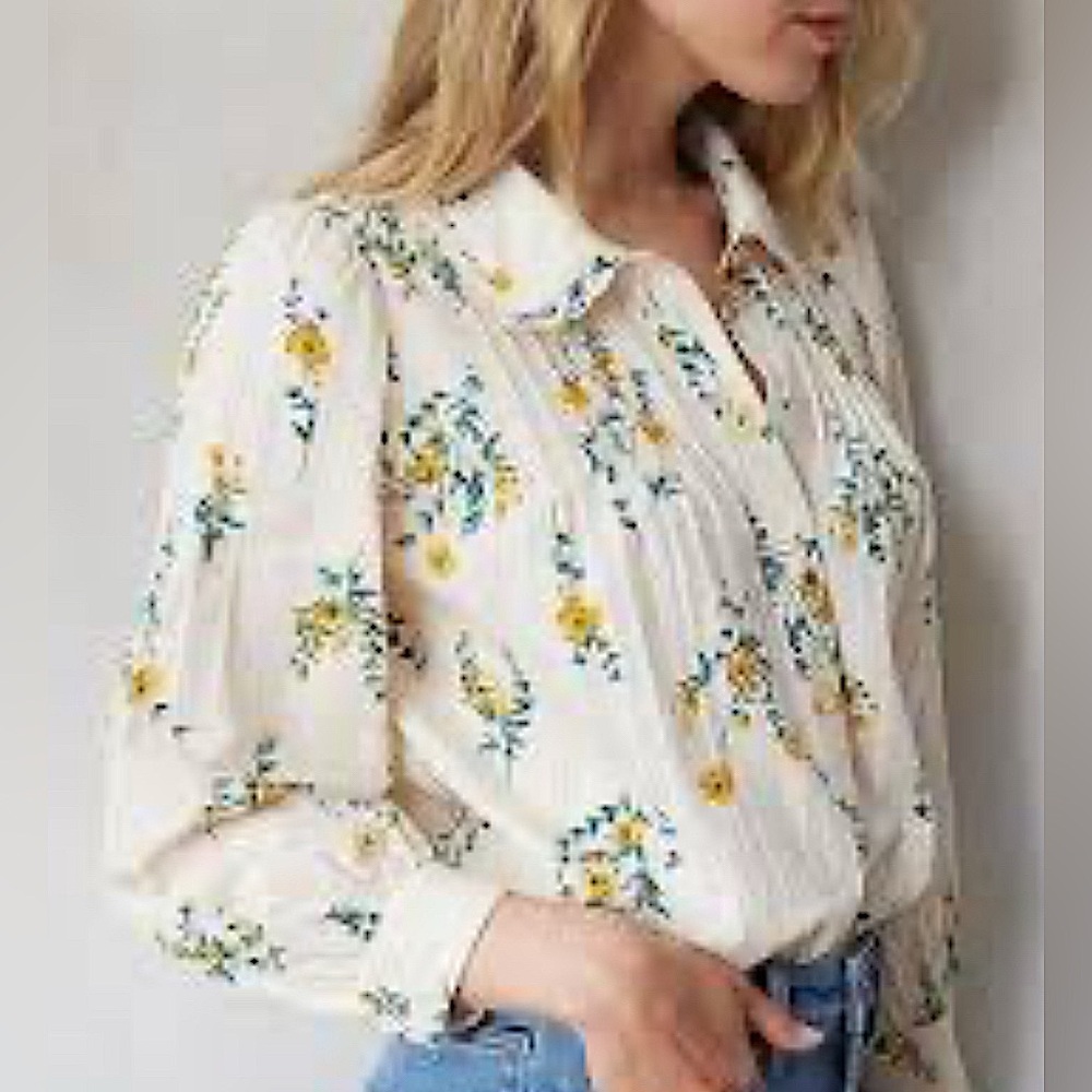 LC Lauren Conrad Floral Print Women's Top
